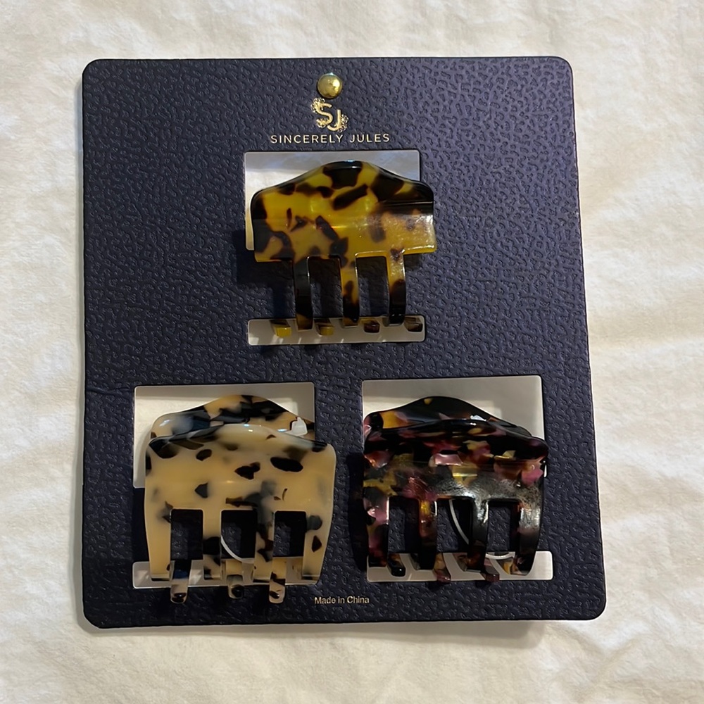 Set of 3 hair clips